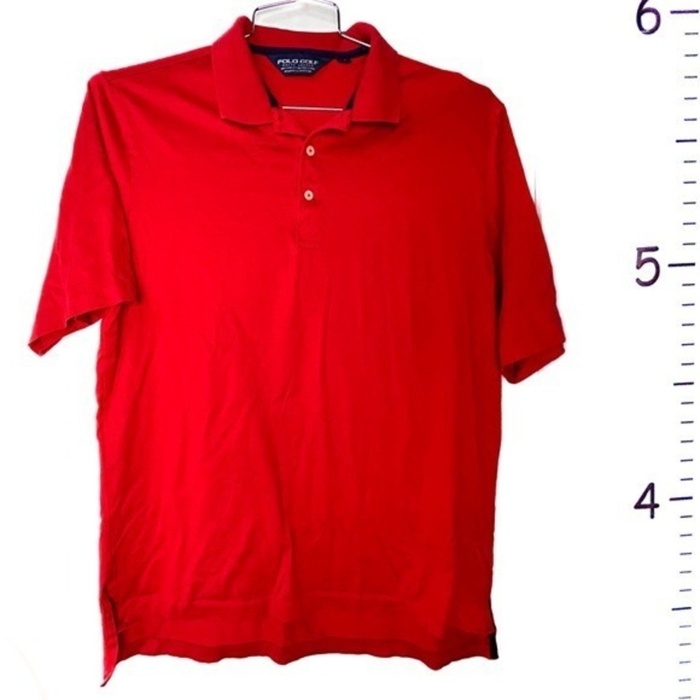 Ralph Lauren Bright Red Polo Golf Shirt Men's Medium